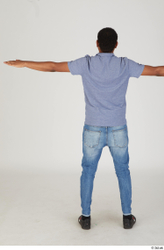 Whole Body Man T poses Casual Slim Standing Street photo references